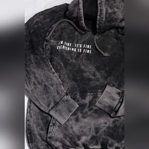 Everything is Fine Vintage Raglan Hoodie